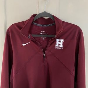 Harvard Nike Dri-Fit zip pullover